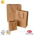 Borsa shopper rigida in carta kraft marrone